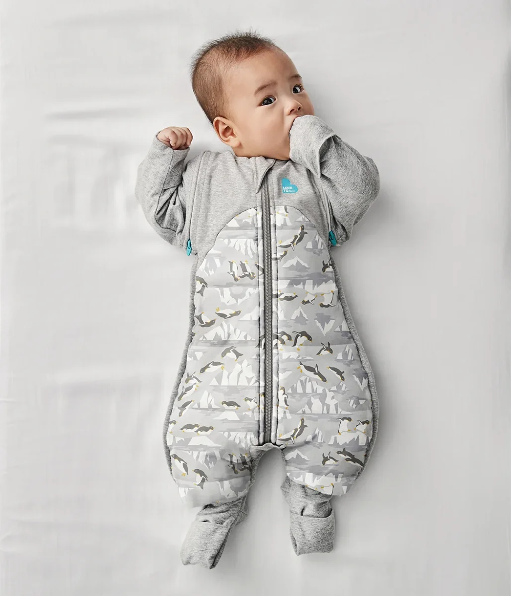 Swaddle Up™ Traje de transición 3.5 TOG Algodón Gris Penguin Parade - Imagen 5