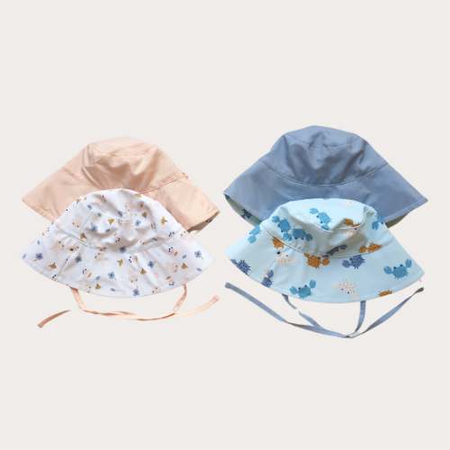 Gorro Buket reversible con protección solar UPF 50+- MONNUAGE - Imagen 2