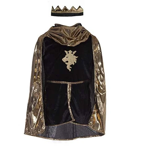 Disfraz de Capa de Caballero Medieval Dorado- GREAT PRETENDERS - Imagen 3