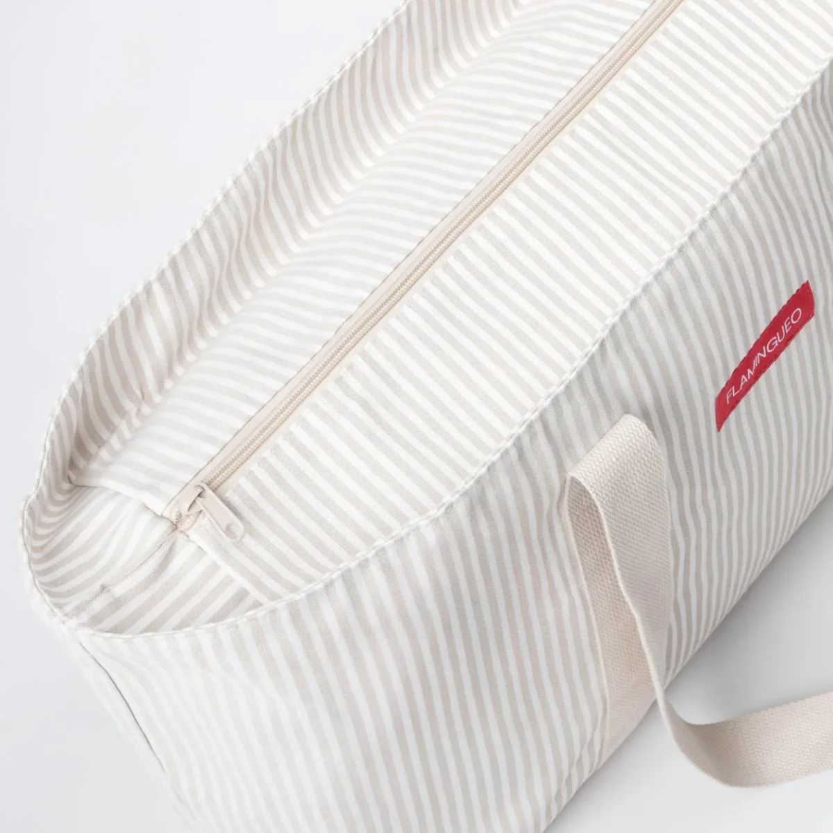 Bolsa de Playa Canvas con monedero BRUNY Beig-FLAMINGUEO - Imagen 4