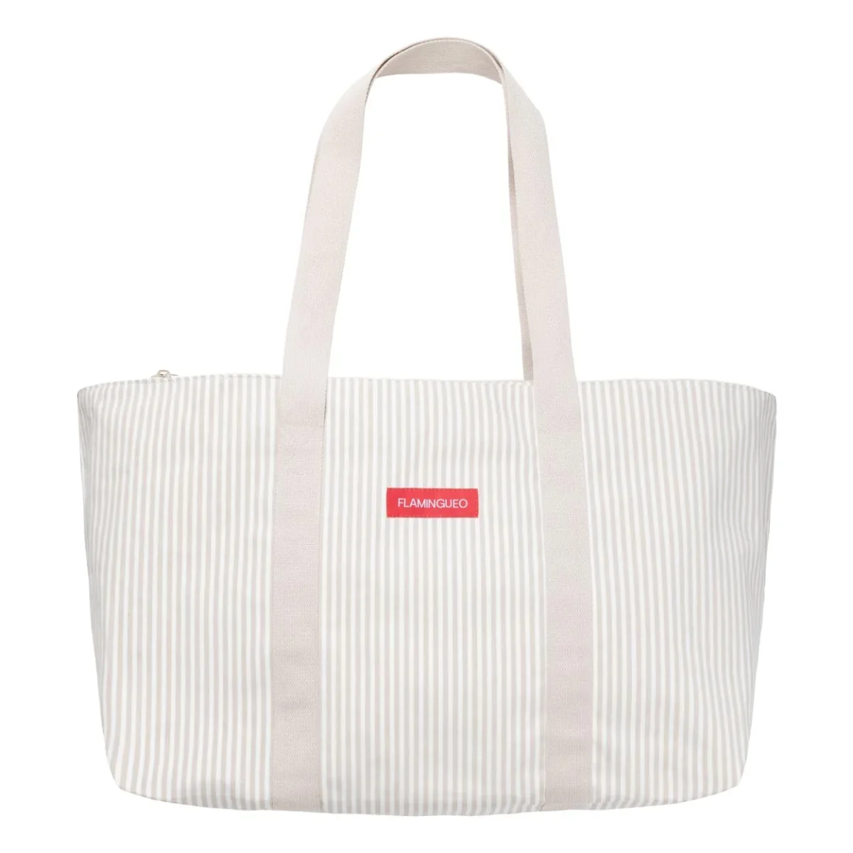 Bolsa de Playa Canvas con monedero BRUNY Beig-FLAMINGUEO - Imagen 2