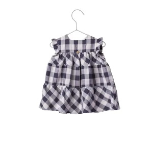 Vestido cuadro vichy azul- WEDOBLE