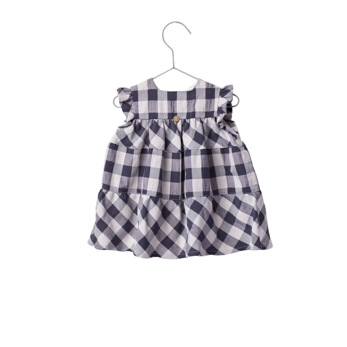 Vestido cuadro vichy azul- WEDOBLE - Imagen 2