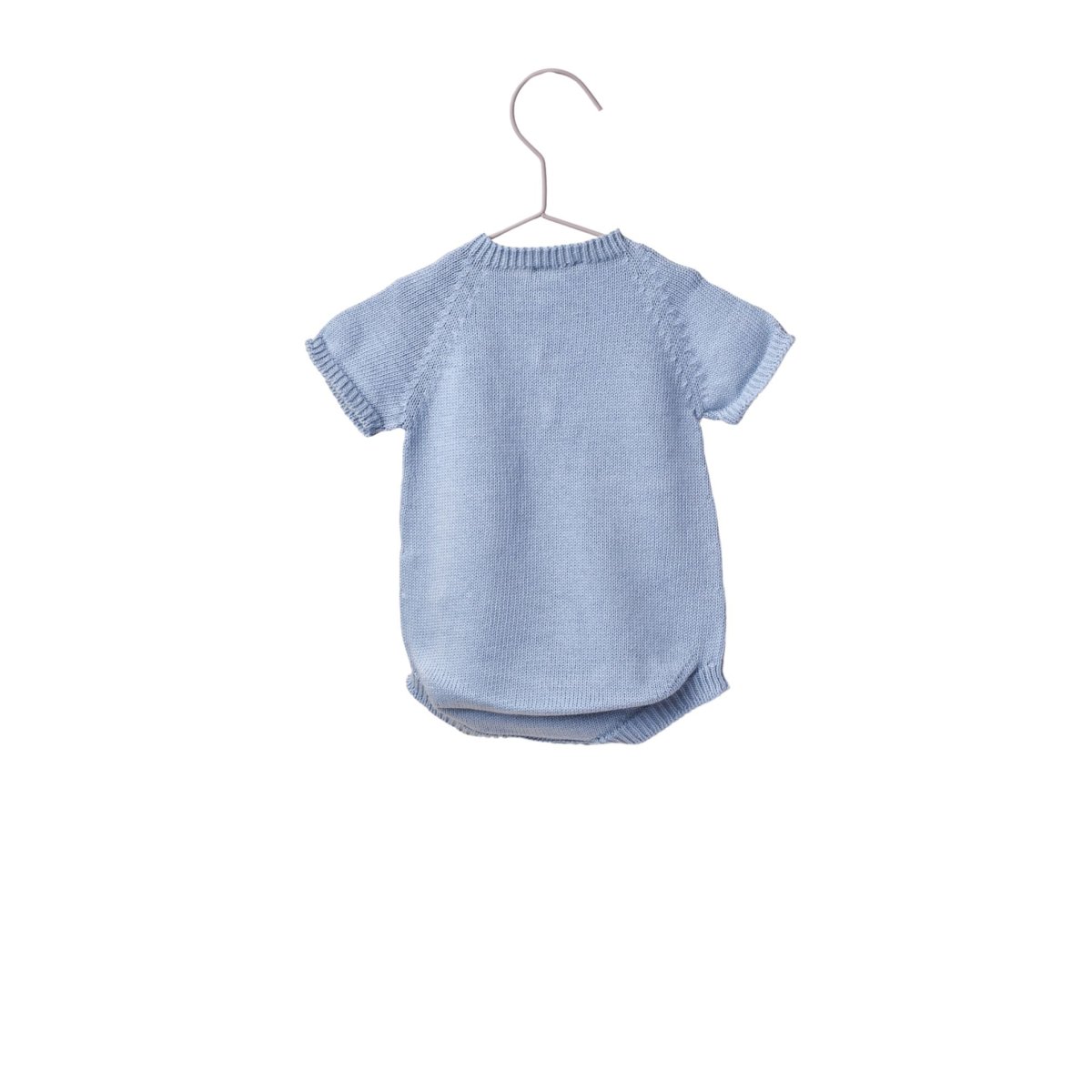 Pelele de tricot celeste- WEDOBLE - Imagen 3