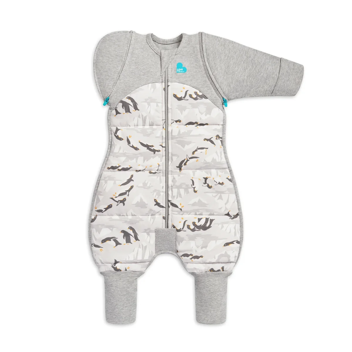 Swaddle Up™ Traje de transición 3.5 TOG Algodón Gris Penguin Parade - Imagen 6