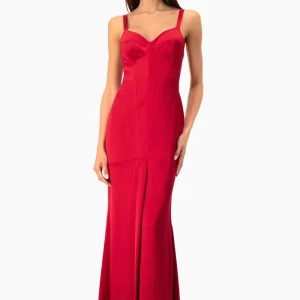 Vestido largo Couture rojo