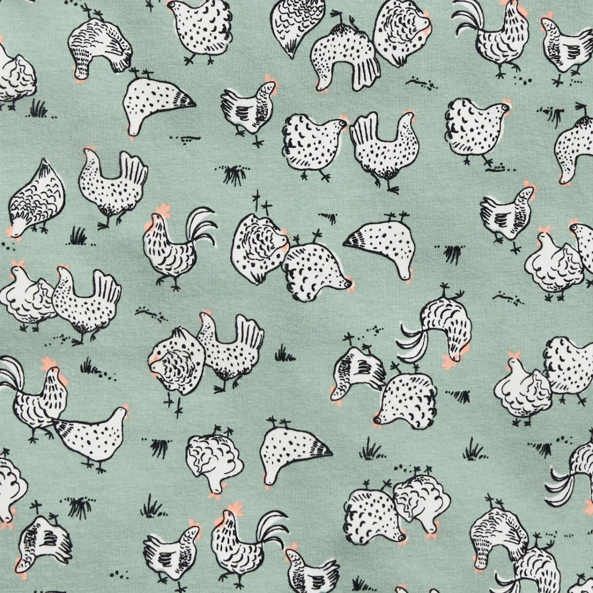 Conjunto de pijama para niños de manga larga de algodón Olive Chicken Run - Imagen 4