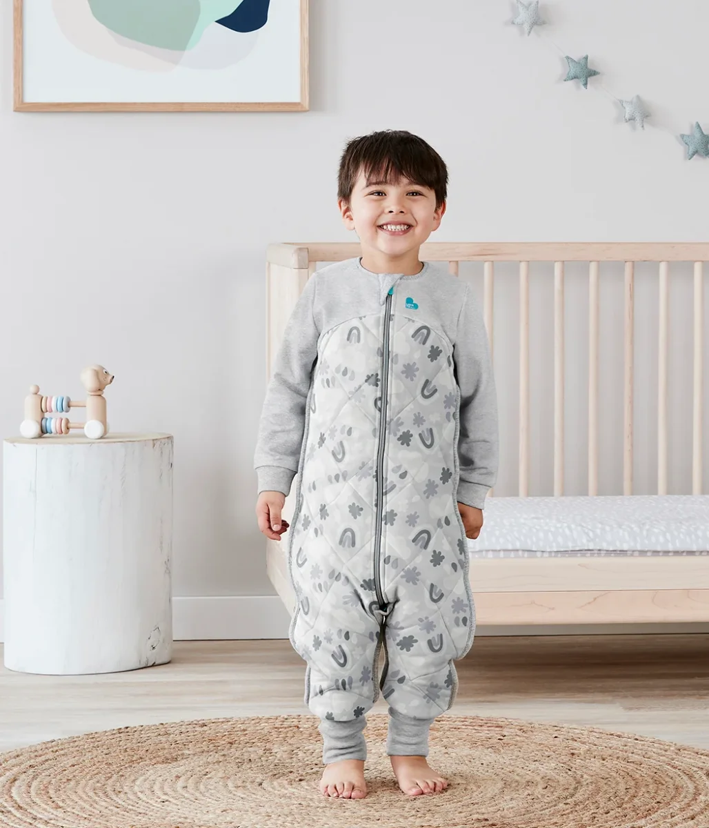 Traje de dormir 2.5 TOG Algodón orgánico/Lana Merino Gris Nubes - Imagen 6