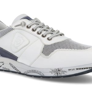 J3340 Casual de caballero sport en piel de color blanco hecho en España