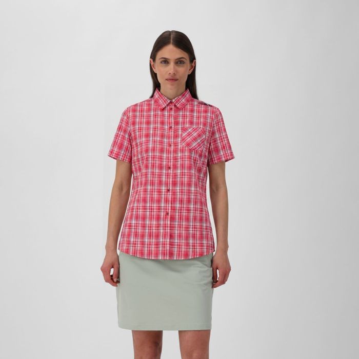 WOMAN TECH SHIRT BUTTON-UP COLOR MAGENTA - Imagen 6