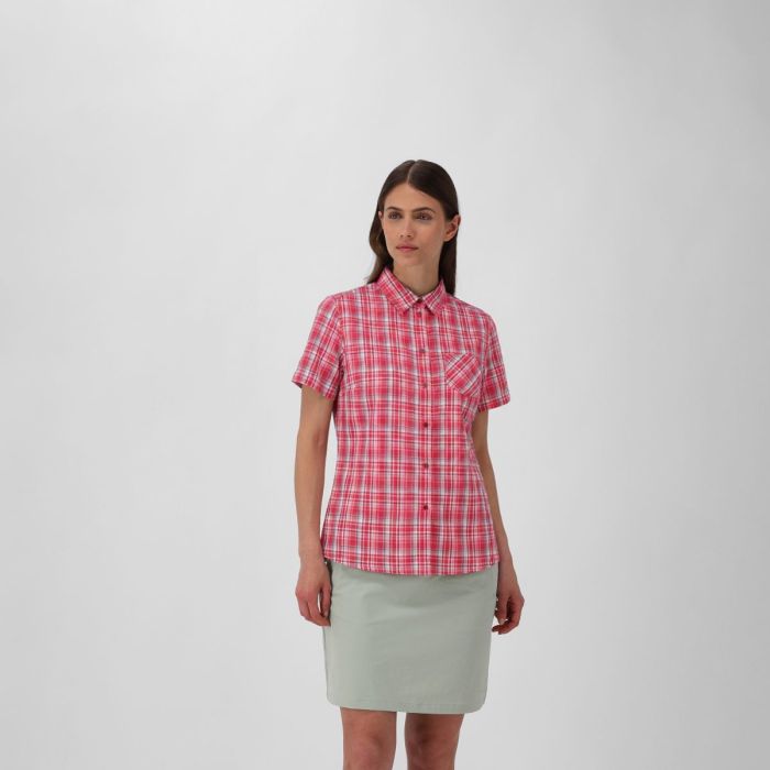 WOMAN TECH SHIRT BUTTON-UP COLOR MAGENTA - Imagen 5