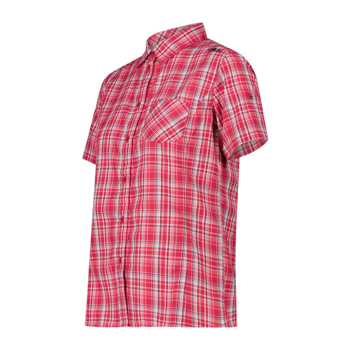 WOMAN TECH SHIRT BUTTON-UP COLOR MAGENTA - Imagen 3