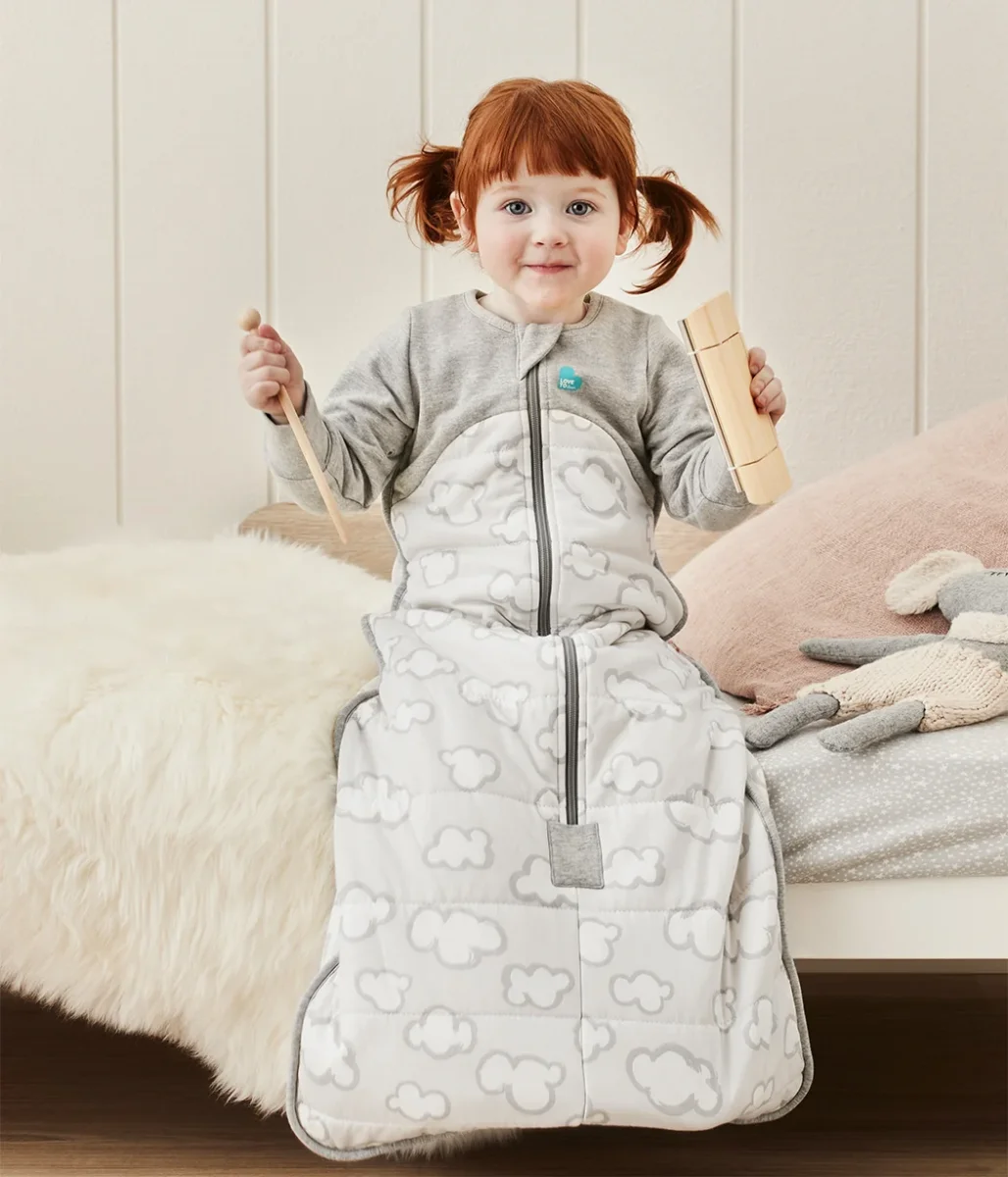 Saco de Dormir Manga Larga 2.5 TOG Algodón Gris Daydream - Imagen 2