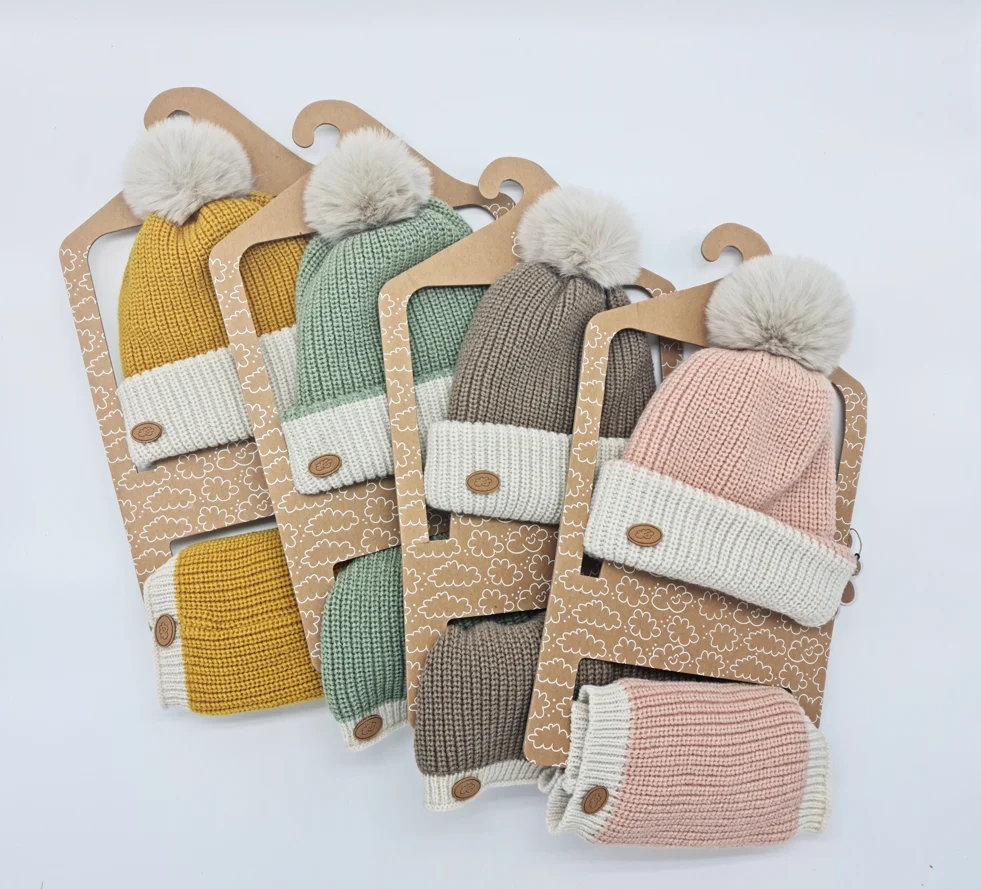 Conjunto de gorro y cuello de canalé bicolor- Monnuage - Imagen 8