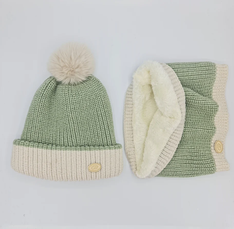 Conjunto de gorro y cuello de canalé bicolor- Monnuage - Imagen 6