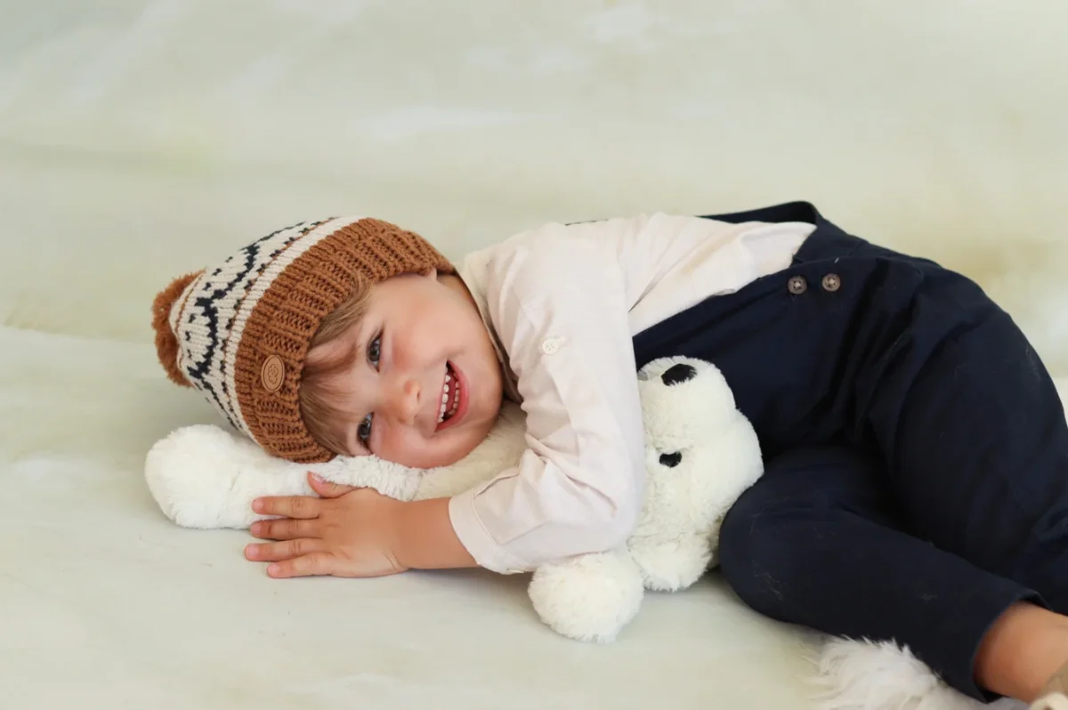 Conjunto de gorro y cuello de jacquard punto grueso- MONNUAGE - Imagen 4
