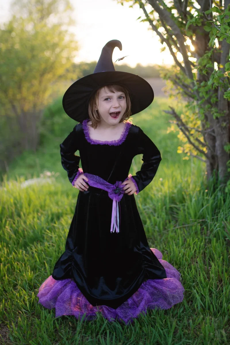 Disfraz de bruja Vera de terciopelo con sombrero- GREAT PRETENDERS - Imagen 4
