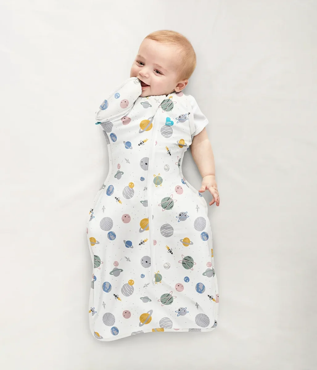 Swaddle Up™ Bolsa de transición 0.2 TOG Algodón Espacio blanco - Imagen 2