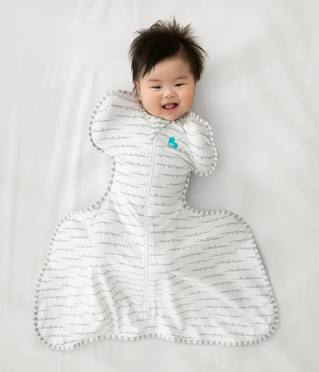 Swaddle Up™ Saco de arrullo especial para displasia de cadera 1.0 TOG Algodón Soñador Blanco
