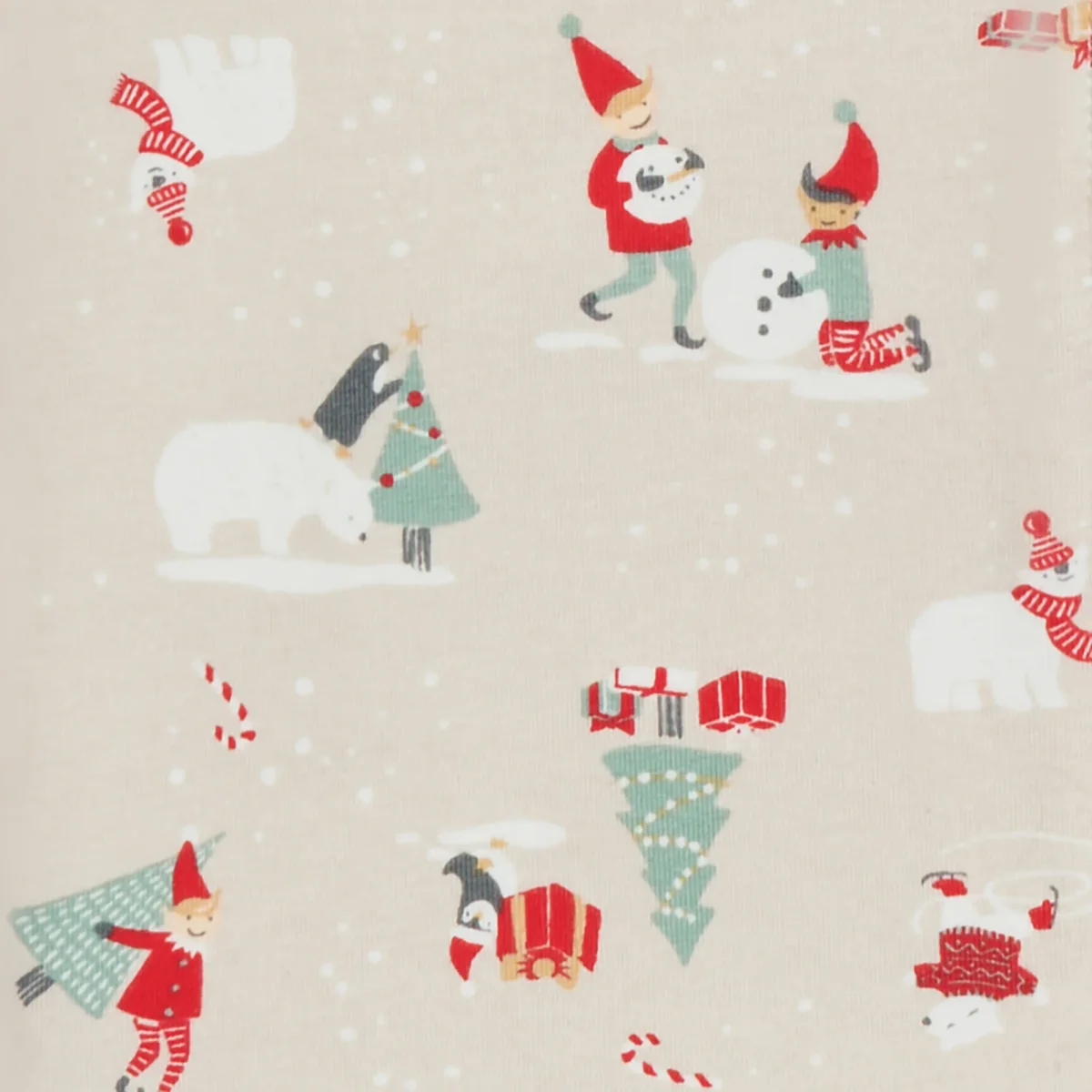 Swaddle Up™ 1.0 TOG Algodón Beige Fiesta de nieve - Imagen 4