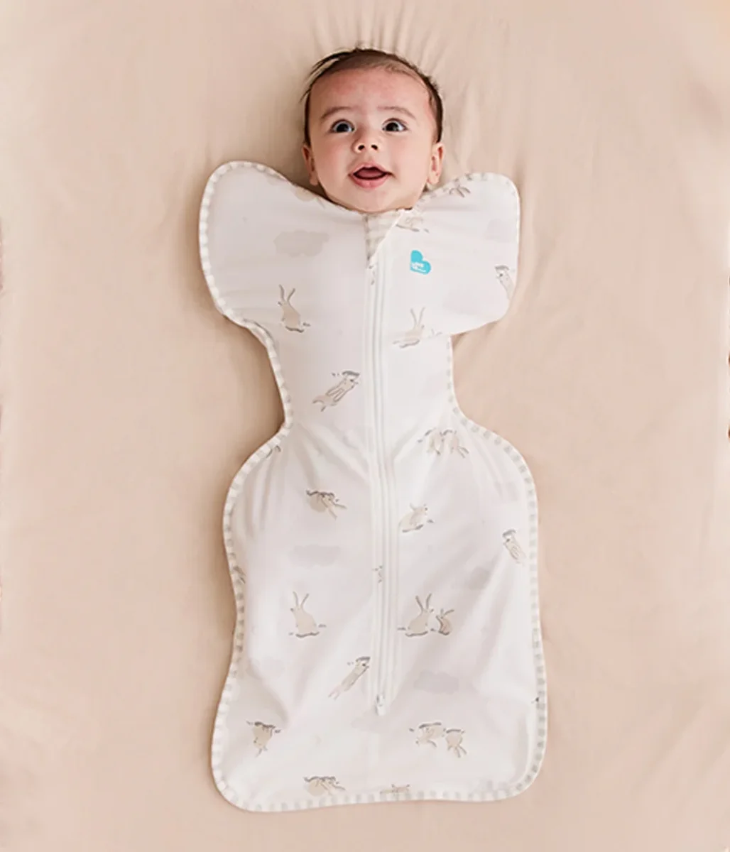 Swaddle Up Starter Set | 1,0 TOG | Blanco Nubes Conejitos | Blanco Soñador | Jaspeado Natural - Imagen 5