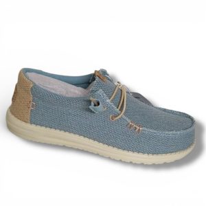 Zapato Casual Caballero Tejido Celeste – Modelo 40003