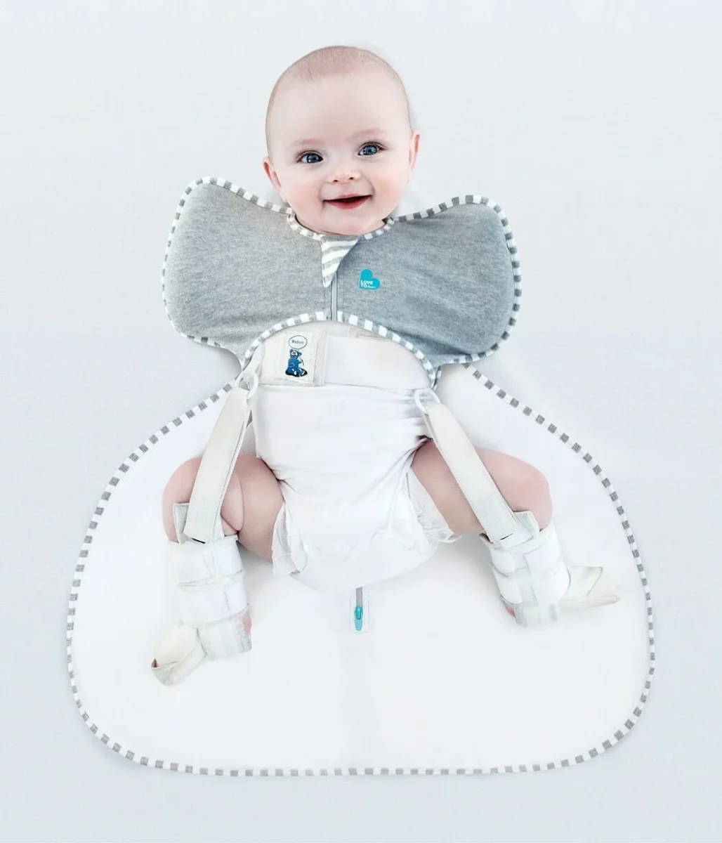 Swaddle Up™ Saco de arrullo especial para displasia de cadera 1.0 TOG Gris - Imagen 4