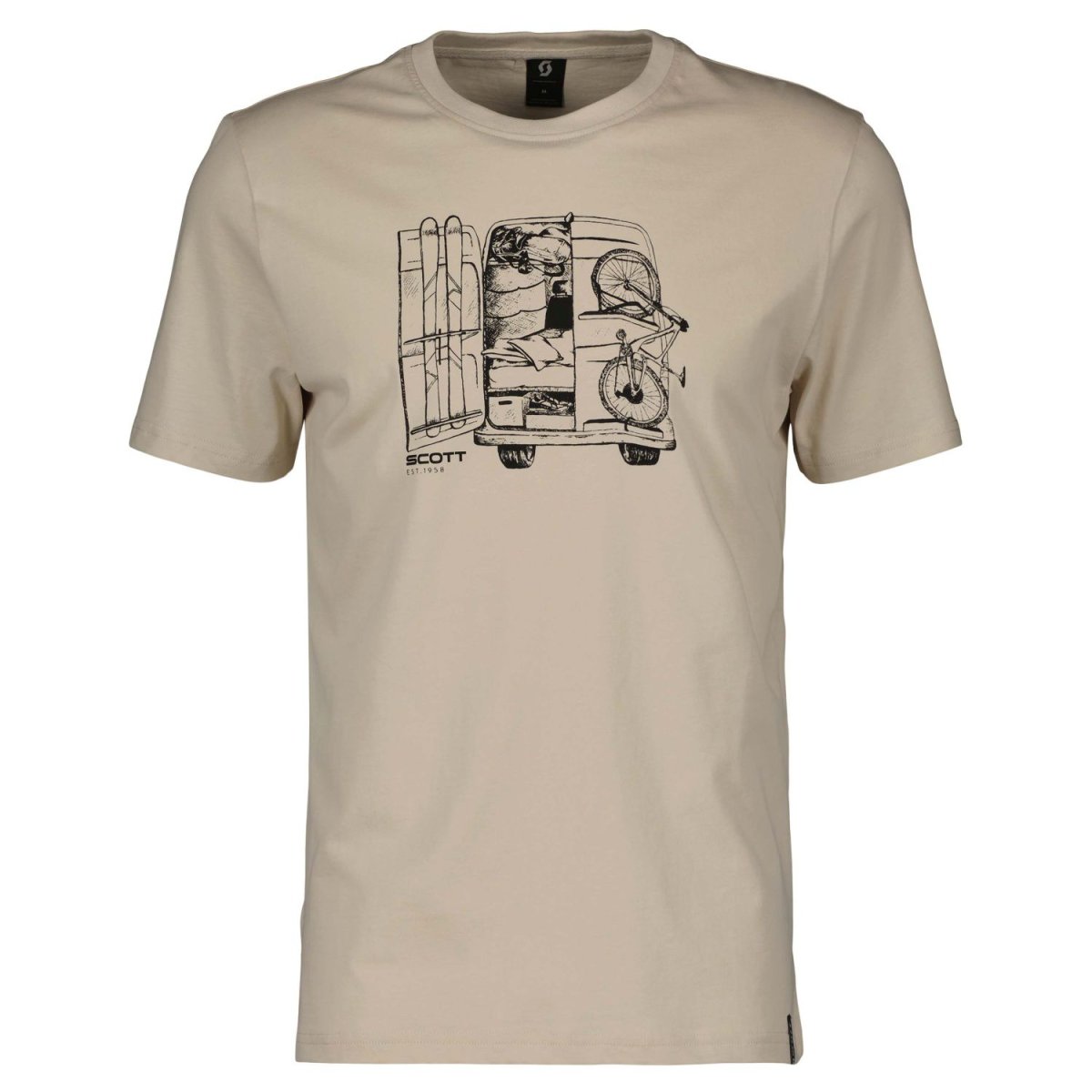 Camiseta Ms Man Casual Ss Color Dust White