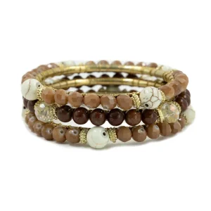 Set Pulseras Brown