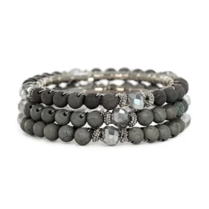 Set Grey Bracelets