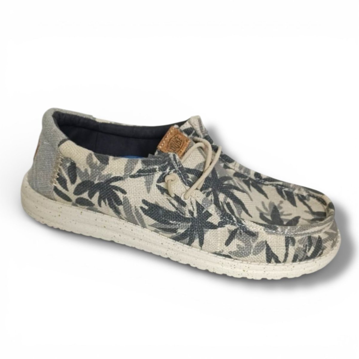 Zapato Casual Caballero Tejido Gris Estampado – Modelo 43087 - Imagen 2
