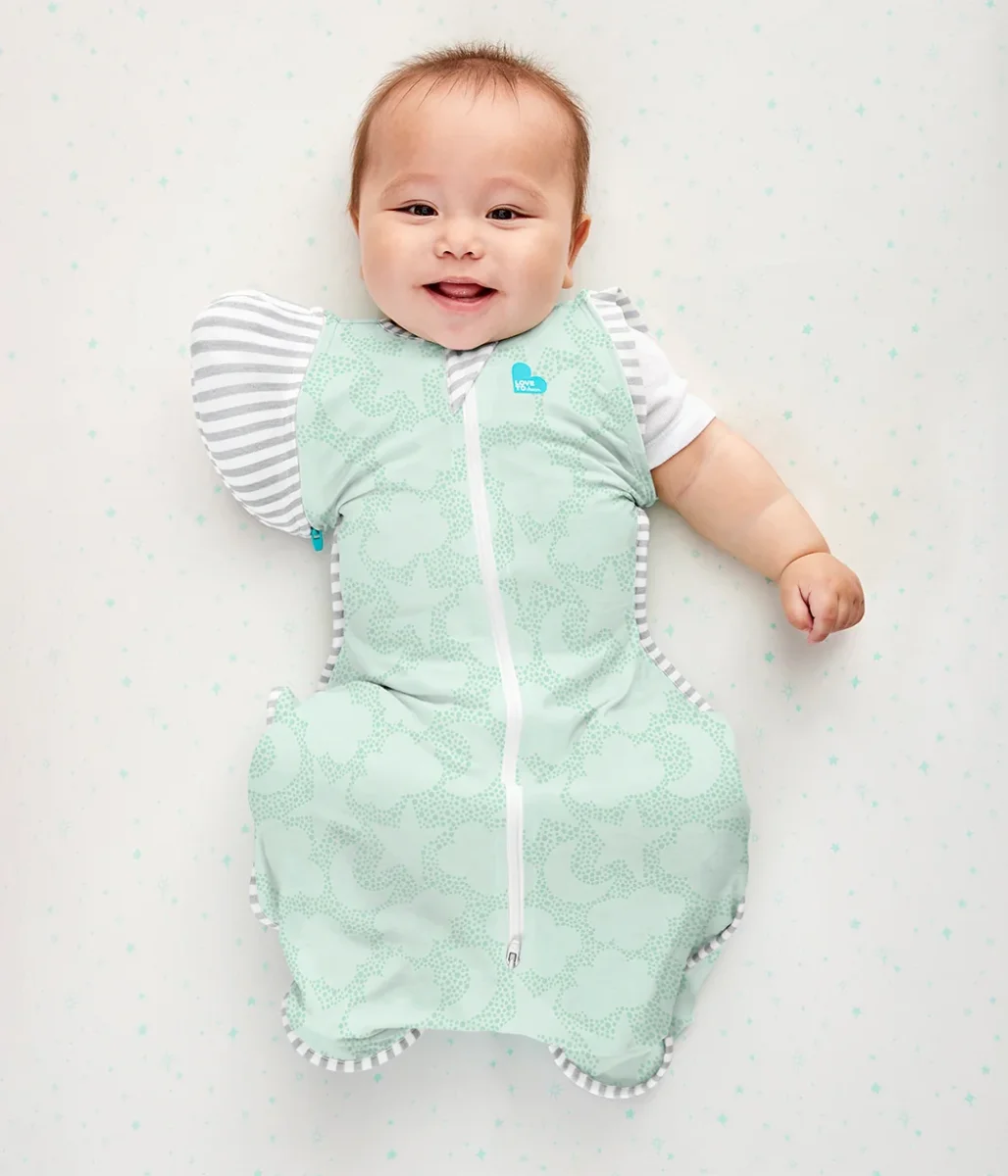 Swaddle Up™ Bolso de transición 1.0 TOG Algodón orgánico Menta Celestial Dot - Imagen 2