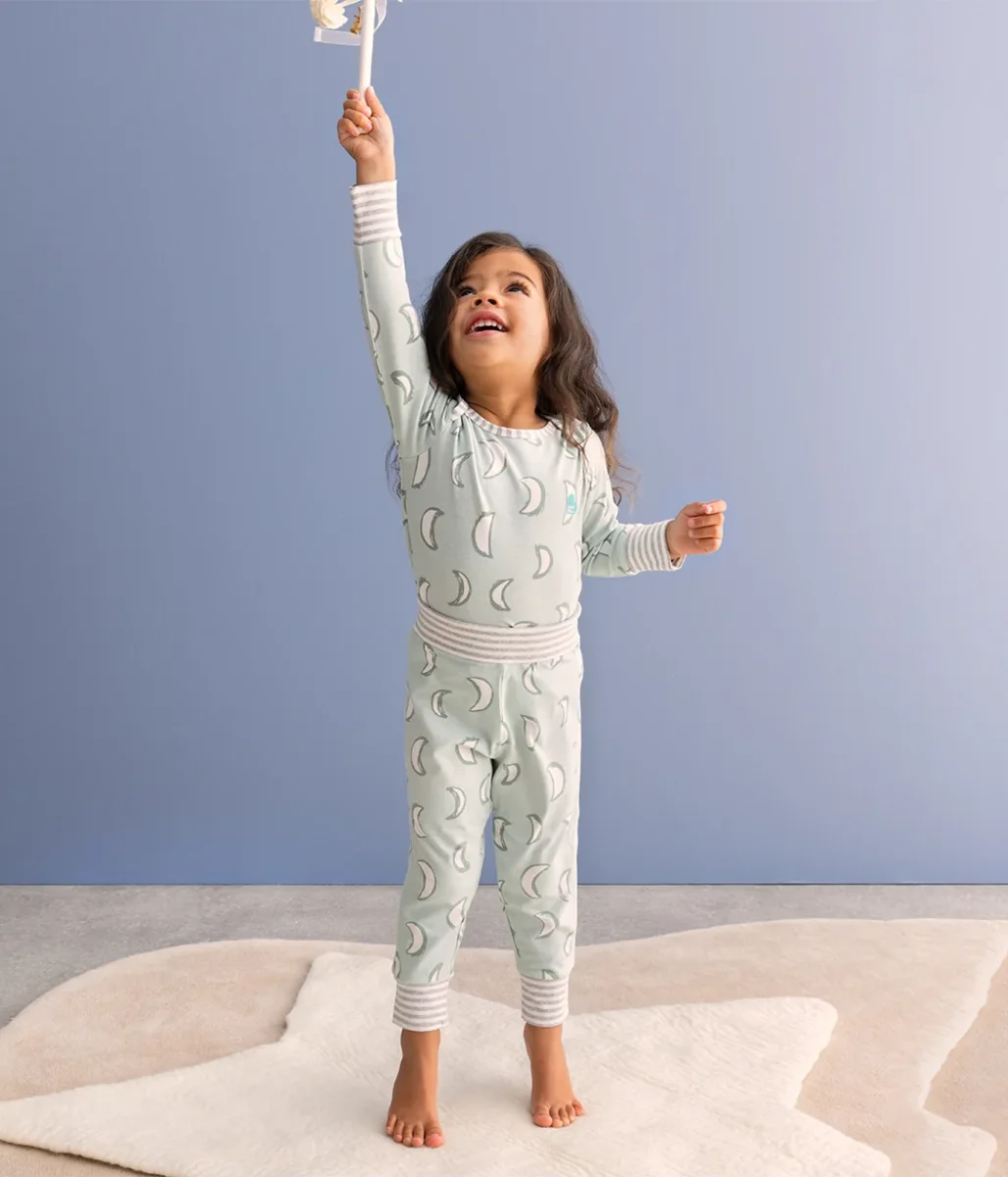 Conjunto de pijama para niños de manga larga de algodón Olive Eclipse - Imagen 7