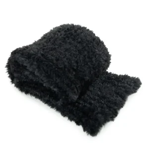 Bufanda Faux-Fur Black