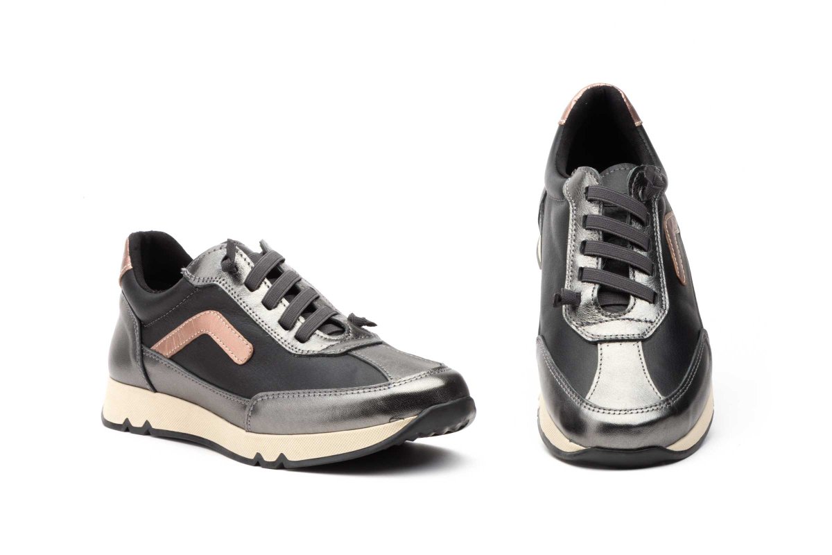 4455 Zapato casual para señora en piel de color negro ( hecho en España) - Imagen 2