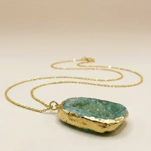 COLGANTE PIEDRA ÁGATA TURQUESA