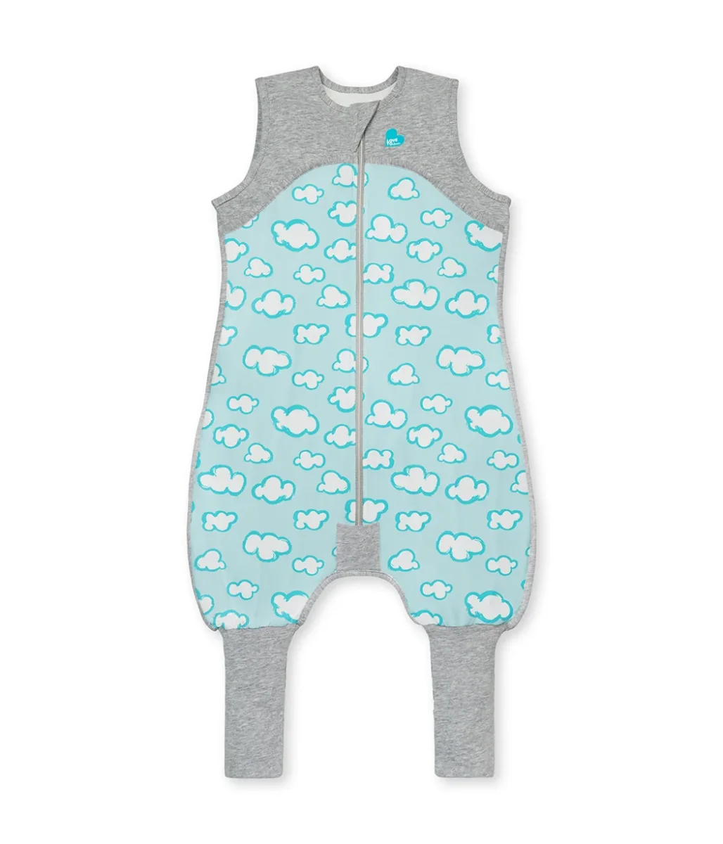Pijama 0.2 TOG Algodón Orgánico Nubes Turquesa - Imagen 3