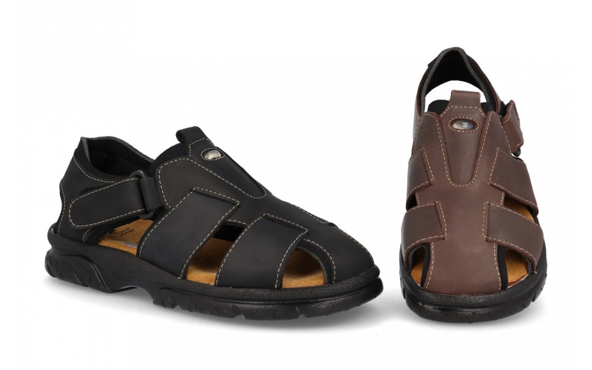 Sandalia de piel para hombre modelo 47 - Imagen 2