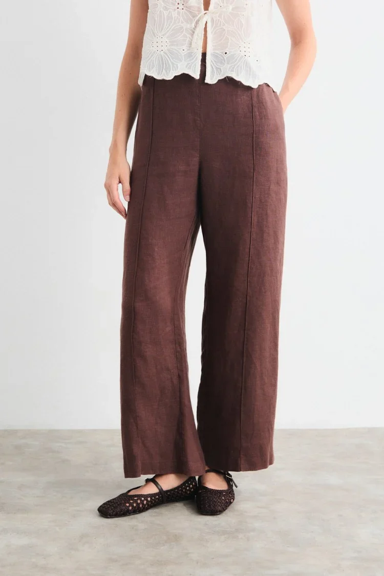 PANTALÓN AURORA MARRÓN - Imagen 4
