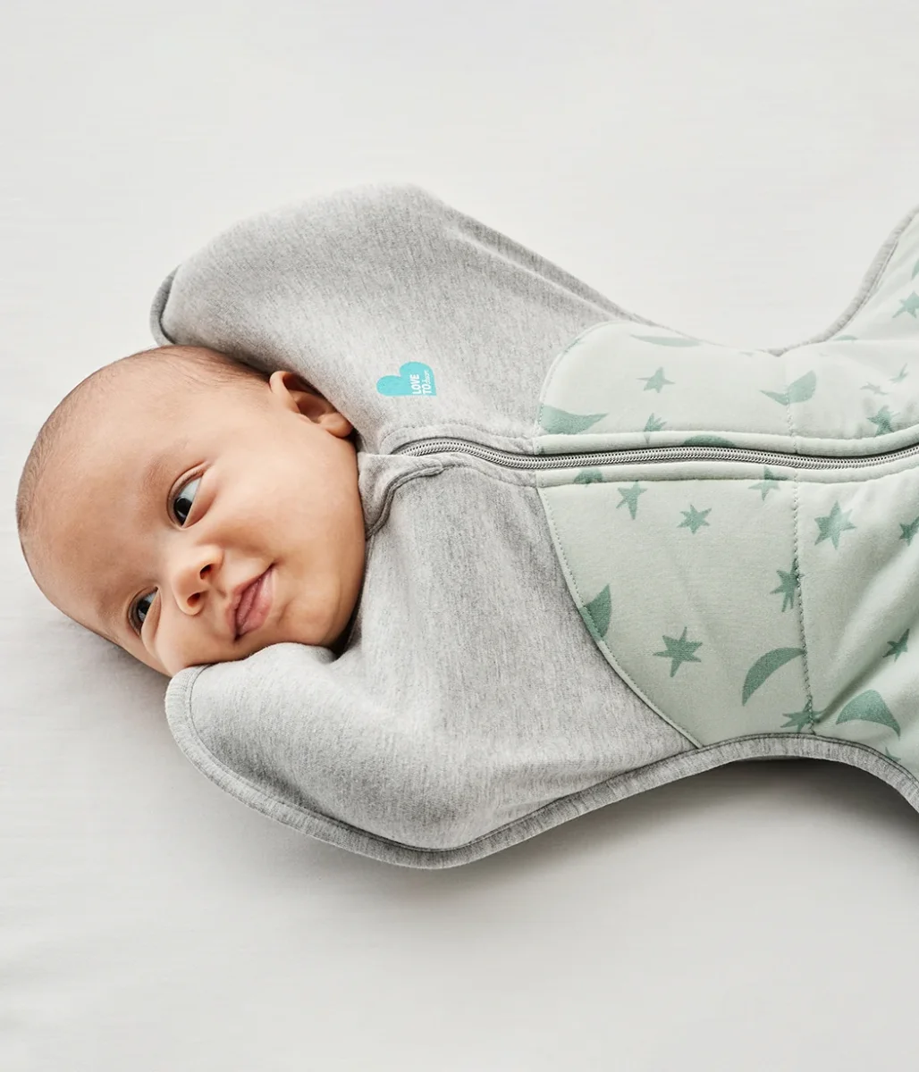 Swaddle Up™ 3.5 TOG Algodón Oliva Claro de Luna - Imagen 5
