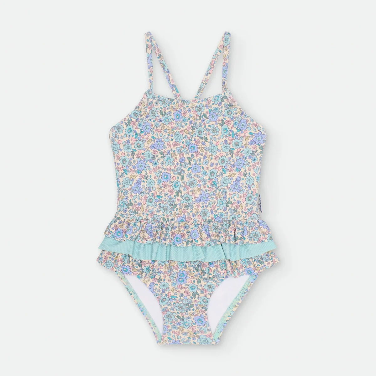 Bañador entero Flores Azules- WATERLEMON