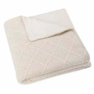 Manta cuna forro polar Check Knit- JOLLEIN