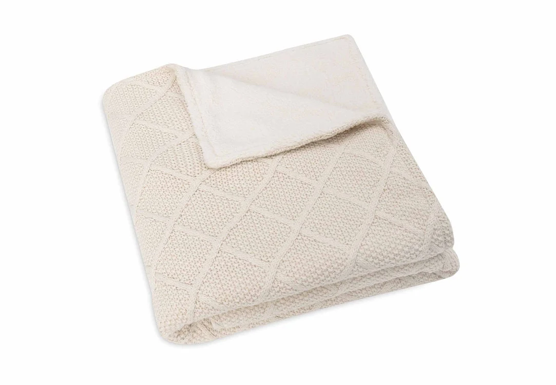 Manta cuna forro polar Check Knit- JOLLEIN - Imagen 2