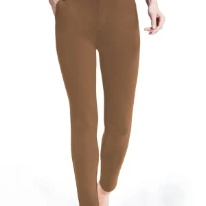 Pantalón con bolsillos para mujer color chocolate talla XXS - Bamans Nuevo)