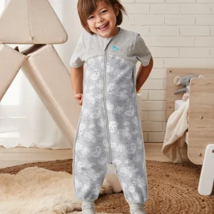 Pijama Manga Corta 1.5 TOG Algodón Orgánico Palomas Grises