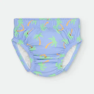 Culetin pañal Niño Azul con Palmeras- WATERLEMON