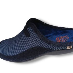 5604 Zapatilla para casa de caballero en suapel color azul, fabricada en España.