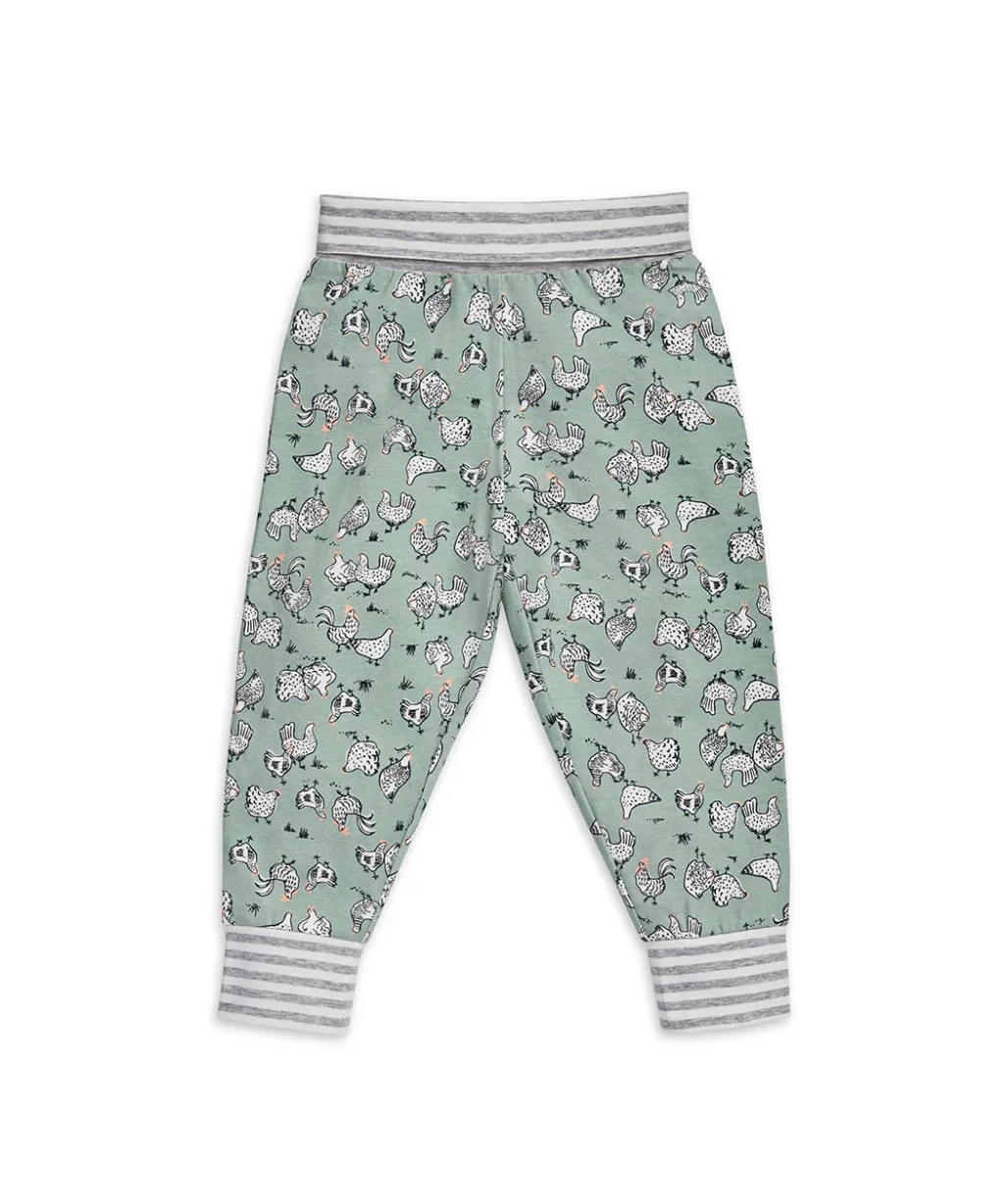 Conjunto de pijama para niños de manga larga de algodón Olive Chicken Run - Imagen 9