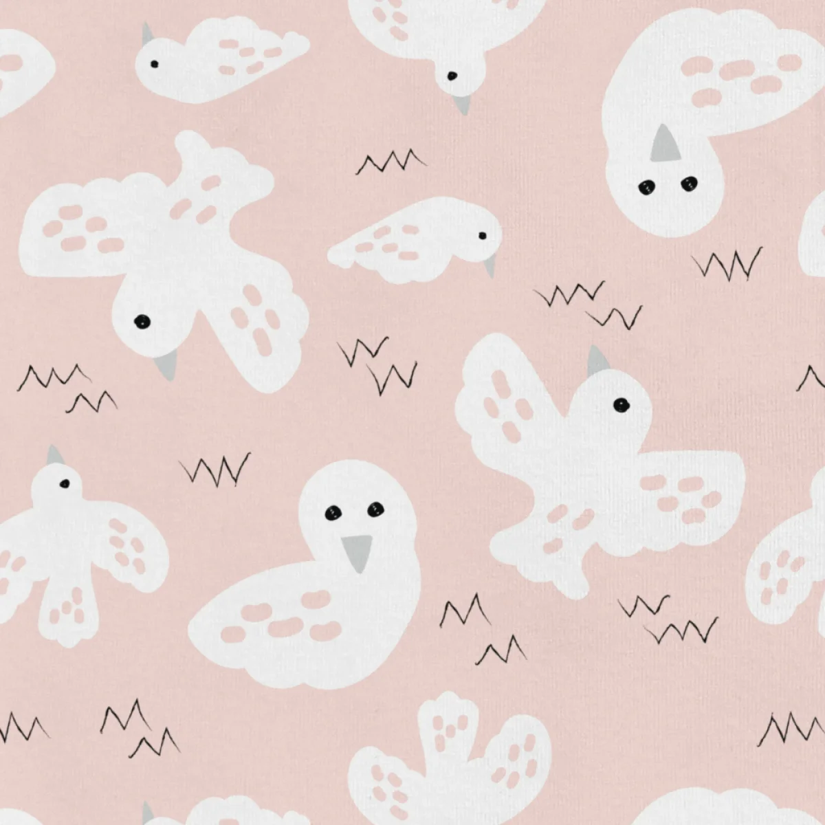 Pijama Manga Corta 1.5 TOG Algodón Orgánico Palomas Rosas - Imagen 4