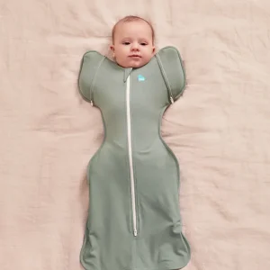 Swaddle Up™ Saco de dormir de transición 2 en 1 1.0 TOG de Viscosa de Bambú Verde Oliva Intenso